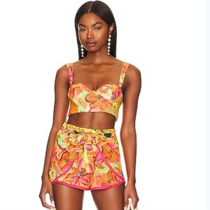 Agua Bendita x Revolve Passiflora Makie Crop Top